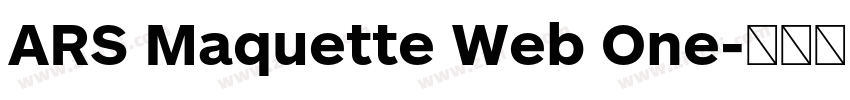 ARS Maquette Web One字体转换 ARS Maquette Web One字体转换